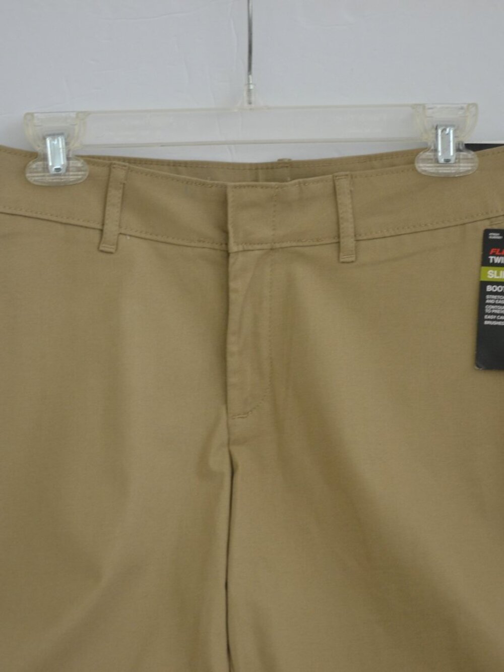 Dickies Women's Slim Fit Boot Cut Kakhi Pants Size 6 Regular